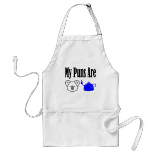 Koala Tea Puns Funny Standard Apron
