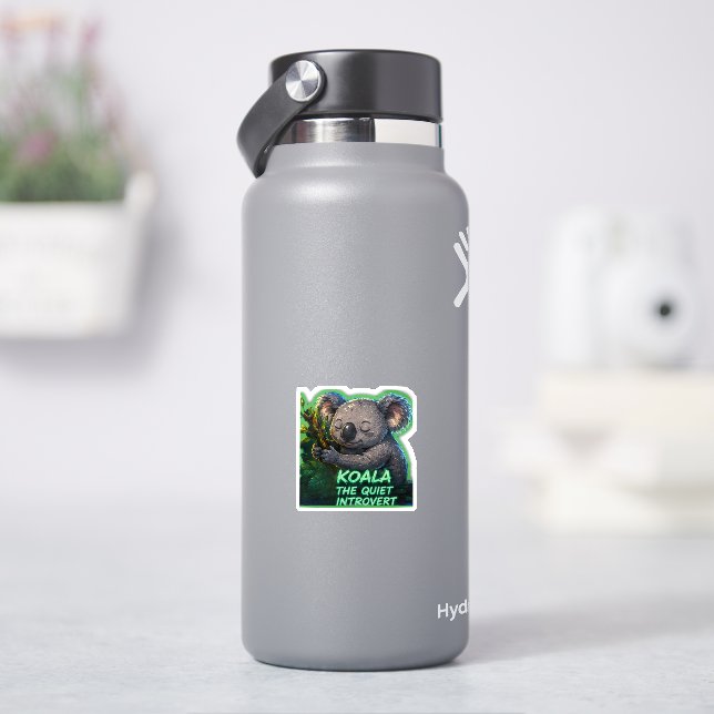 Koala The Quiet Introvert | Cute Minimalis (HydroFlask)