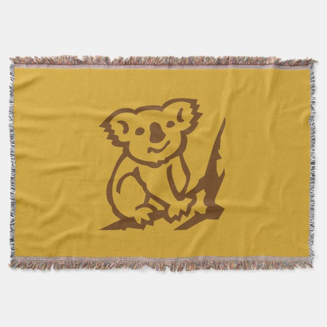 Koala Throw Blanket (Front)