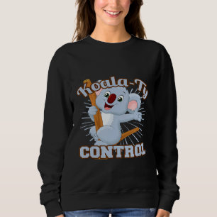 Koala-Ty Control Inspector Puns Koala Bear Graphic Sweatshirt