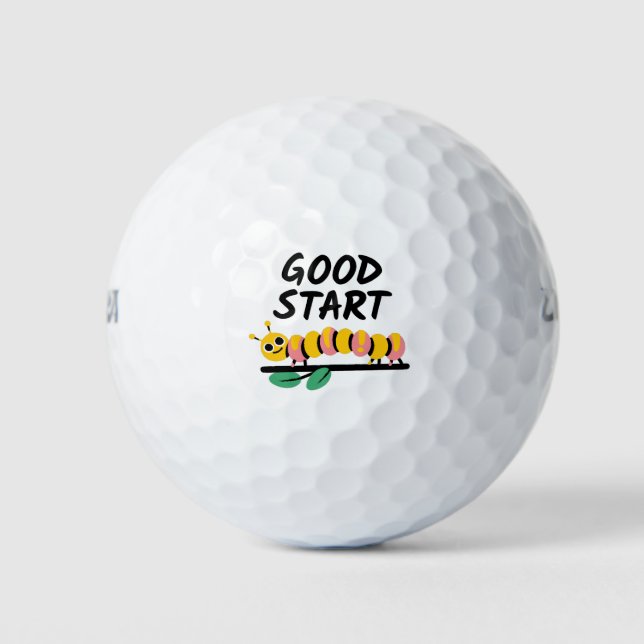 Koala-ty work Keep practicing Good start motivatio Golf Balls (Front)