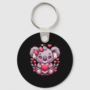 Koala Valentine Hearts Bear  Key Ring