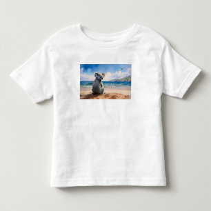 Koala watching the ocean toddler T-Shirt