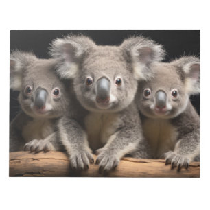 Koala Wild Animal Portrait Nature Beauty Notepad