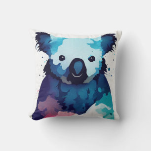 Koala Wild Nature Animal Color Art Painting Cushion