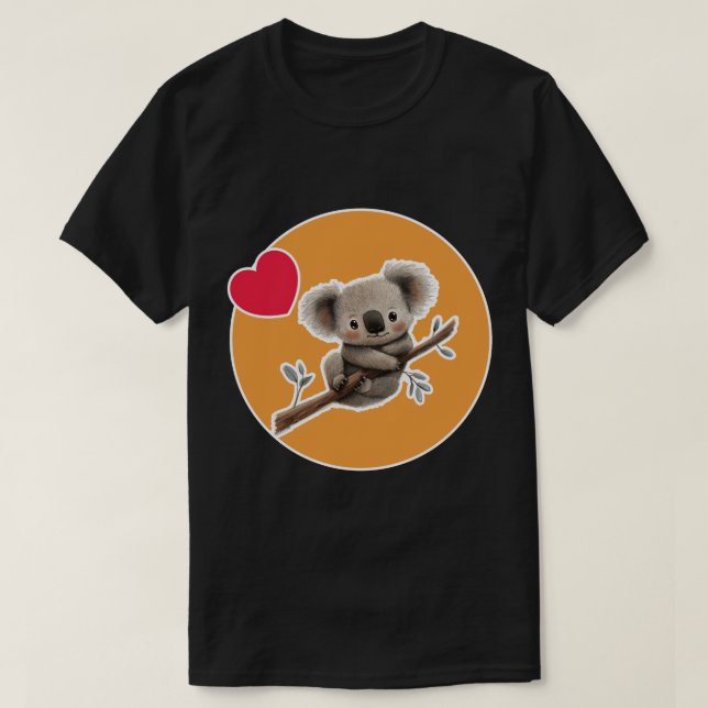 Koala with a stick  T-Shirt (Design Front)