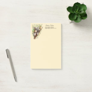 Koala with baby waterolor painting post-it notes