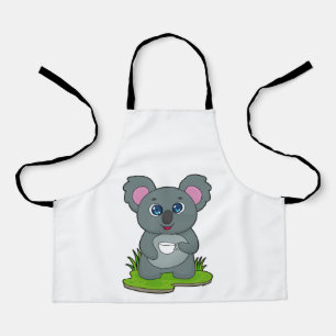 Koala with Coffee cup Apron