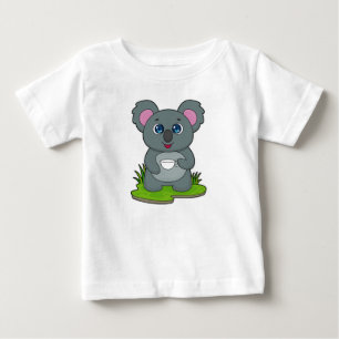 Koala with Coffee cup Baby T-Shirt