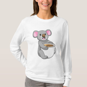 Koala with Coffee Cup T-Shirt
