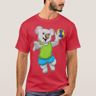 Koala with Handball Sports T-Shirt