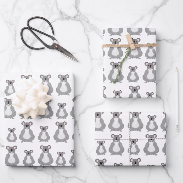 Koala Wrapping Paper Sheets (Front)