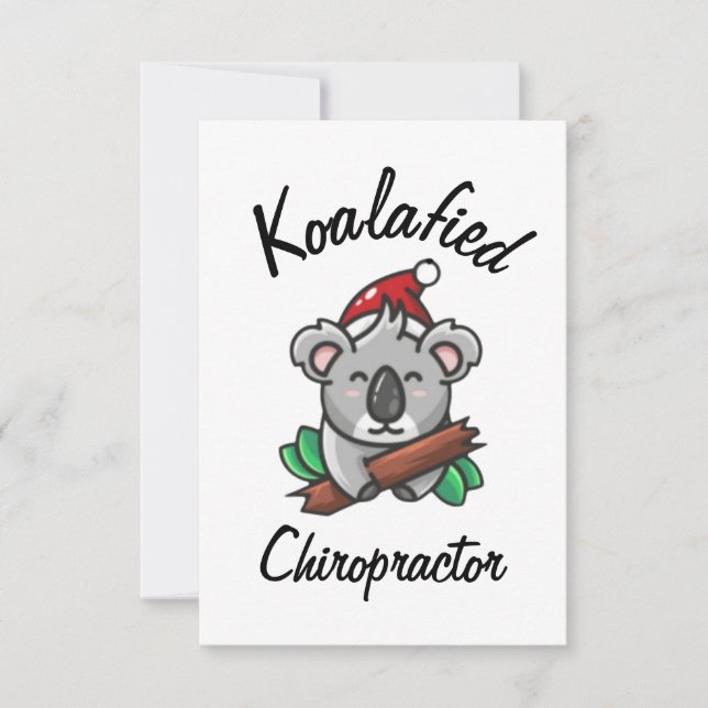 Koalafied Chiropractor Card (Front)