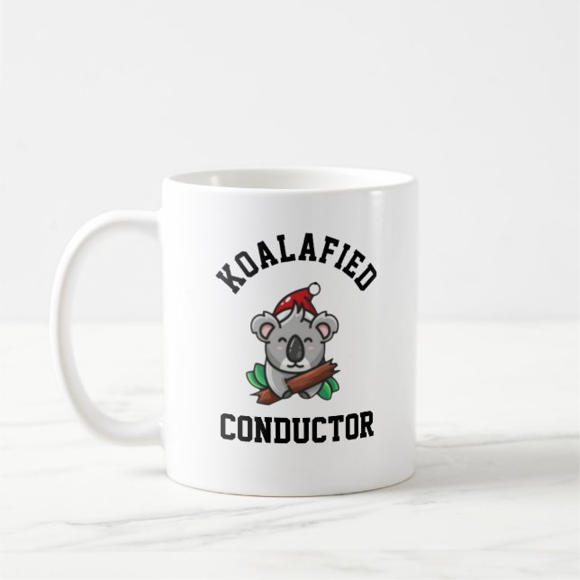 Koalafied Conductor  Coffee Mug (Left)