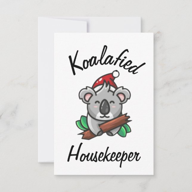 Koalafied Housekeeper Card (Front)