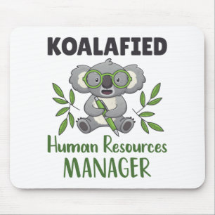 Koalafied Human Resources Manager HR Specialist Mouse Mat