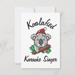 Koalafied  Karaoke Singer Card