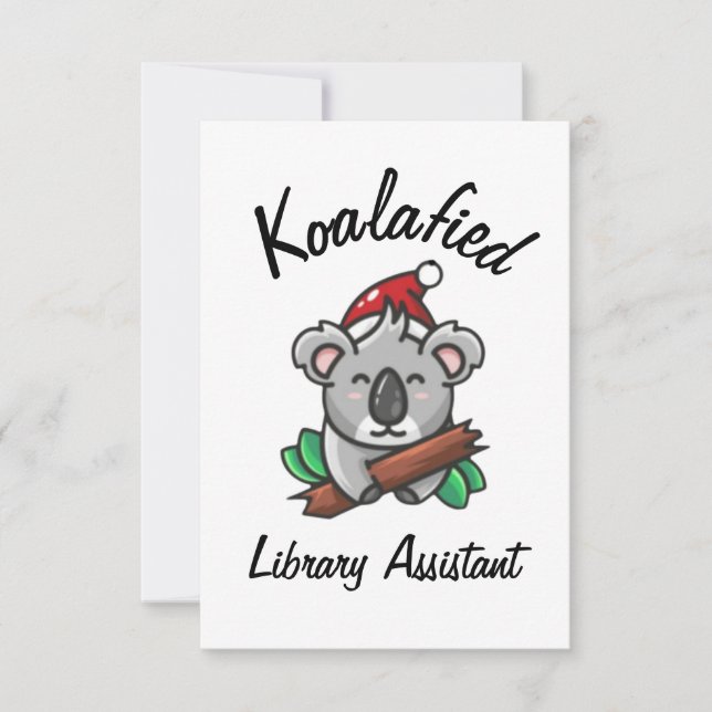 Koalafied Library Assistant Card (Front)