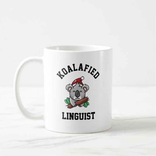 Koalafied Linguist Coffee Mug (Left)