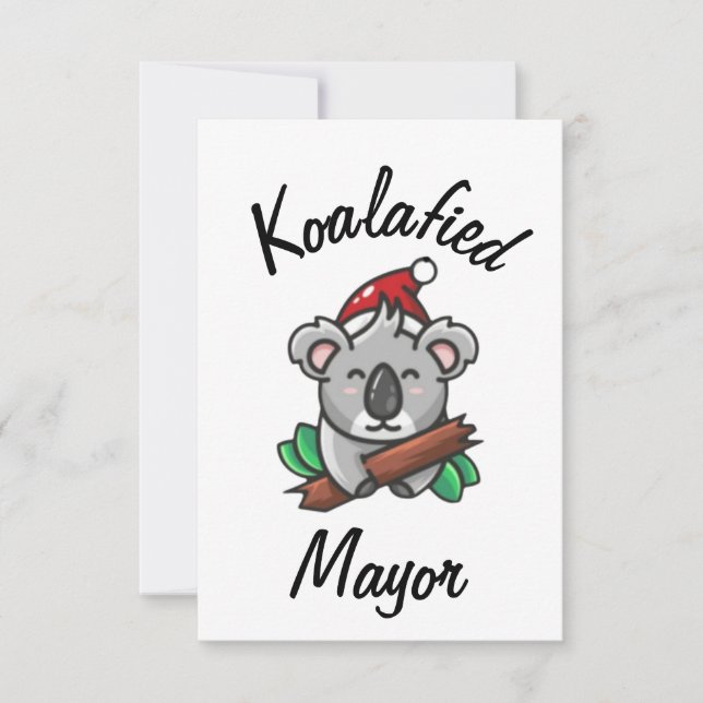 Koalafied Mayor Card (Front)