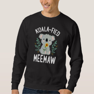 Koalafied Meemaw Koala Bear Sunflower Floral Mothe Sweatshirt