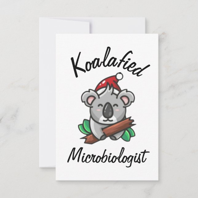 Koalafied Microbiologist Card (Front)