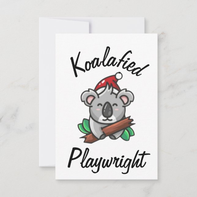 Koalafied Playwright Card (Front)