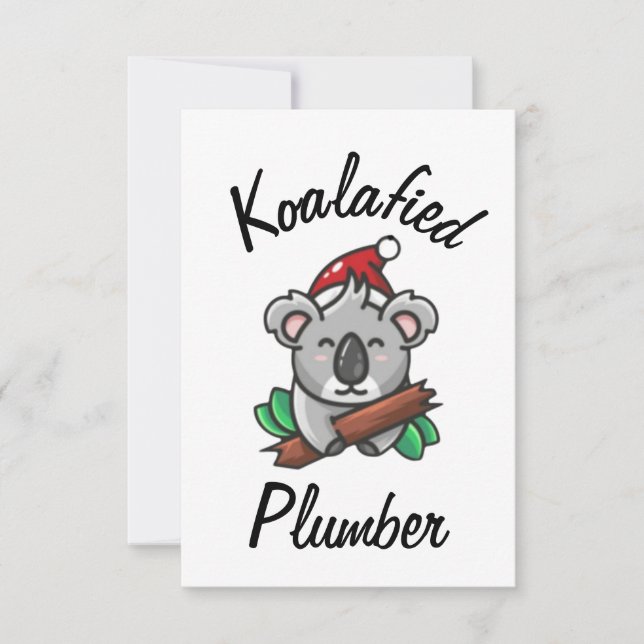 Koalafied Plumber Card (Front)
