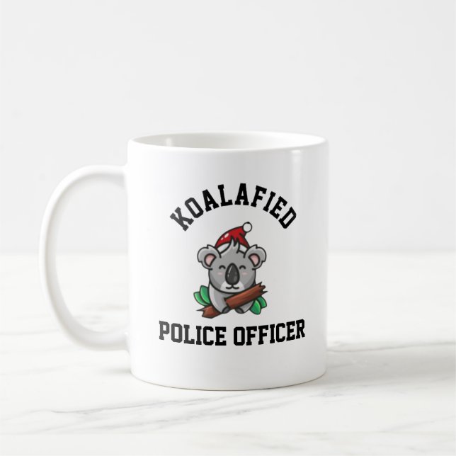 Koalafied Police Officer  Coffee Mug (Left)