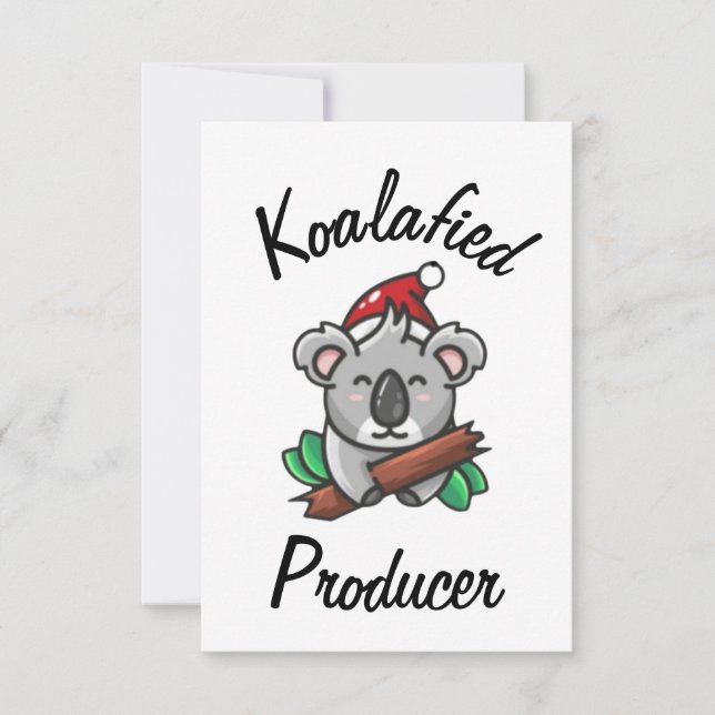 Koalafied Producer Card (Front)