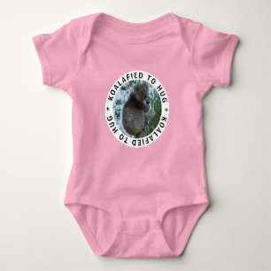 Koalafied Qualified To Hug Cute Koala in a Tree Baby Bodysuit