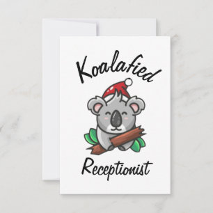 Koalafied Receptionist Card