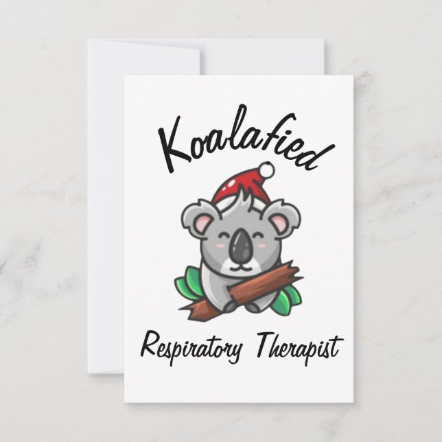 Koalafied Respiratory Therapist Card (Front)