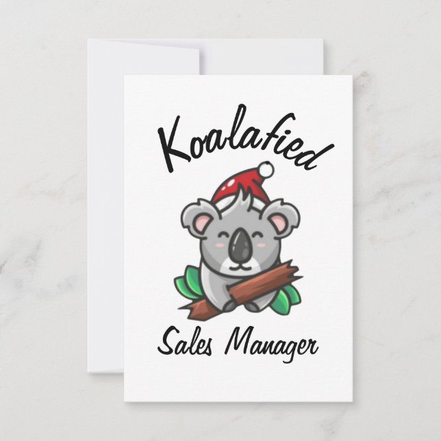 Koalafied Sales Manager Card (Front)