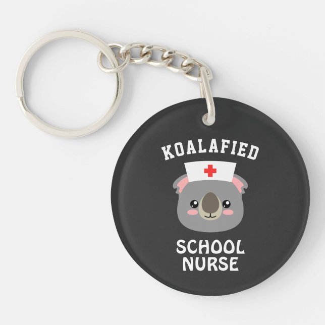 Koalafied School Nurse Key Ring (Front)