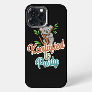 Koalafied to Party Qualified Pun Cute and Funny Ko iPhone 13 Pro Max Case