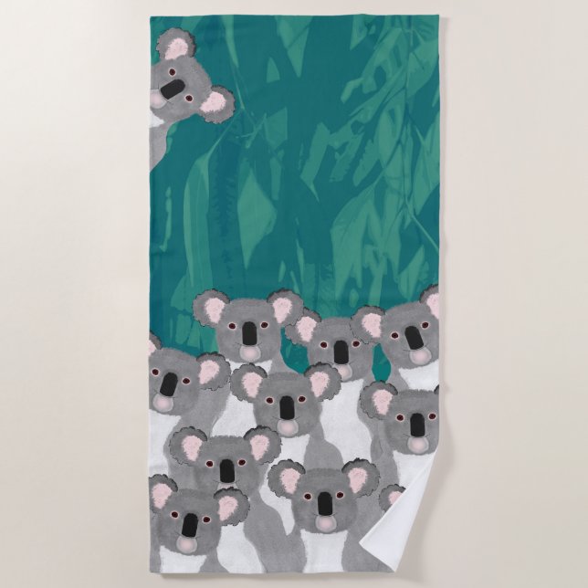 Koalas Beach Towel (Front)