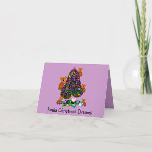 Koalas Christmas Morning Greeting Cards