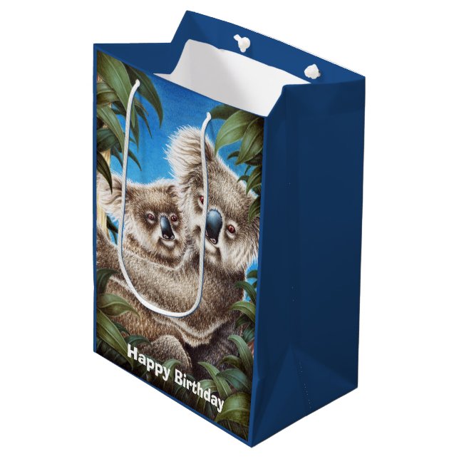 Koalas Medium Gift Bag (Front Angled)