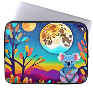 Koala's Moonlit Night Laptop Sleeve