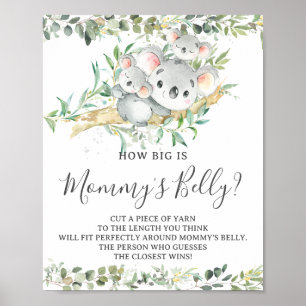Koalas Twins Shower How Big is Mummy's Belly Game Poster