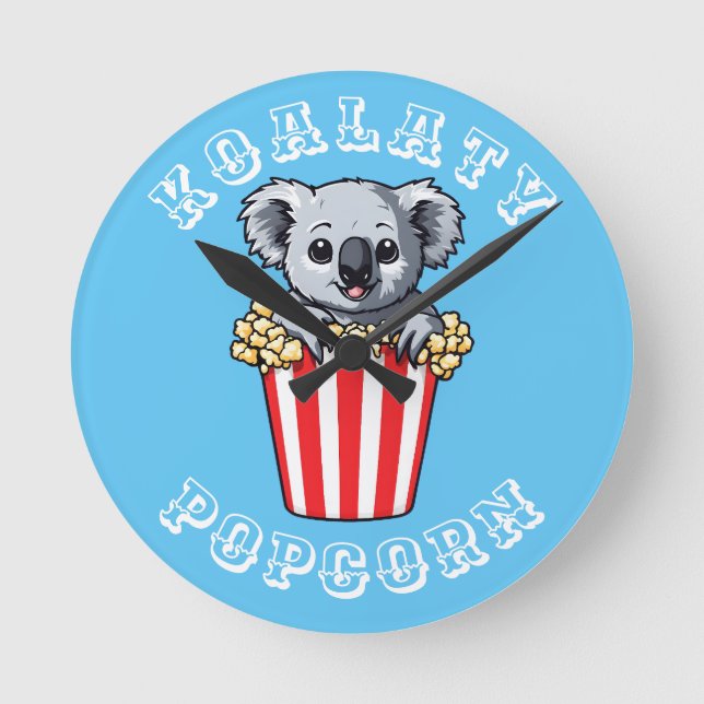 Koalaty Popcorn Round Clock (Front)