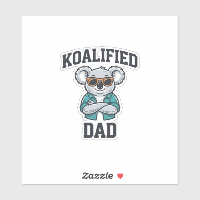 Koalified Dad Cute Koala Father Shirt Design_1 (Sheet)