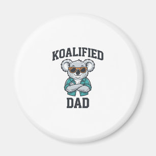 Koalified Dad Cute Koala Father Shirt Design_1 Magnet