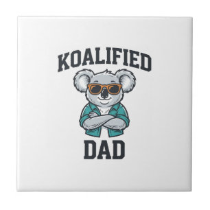 Koalified Dad Cute Koala Father Shirt Design_1 Tile