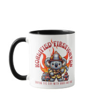 Koalified Firefighter / Fireman with Fire & Flames