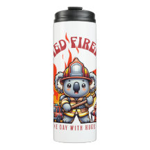 Koalified Firefighter / Fireman with Fire & Flames