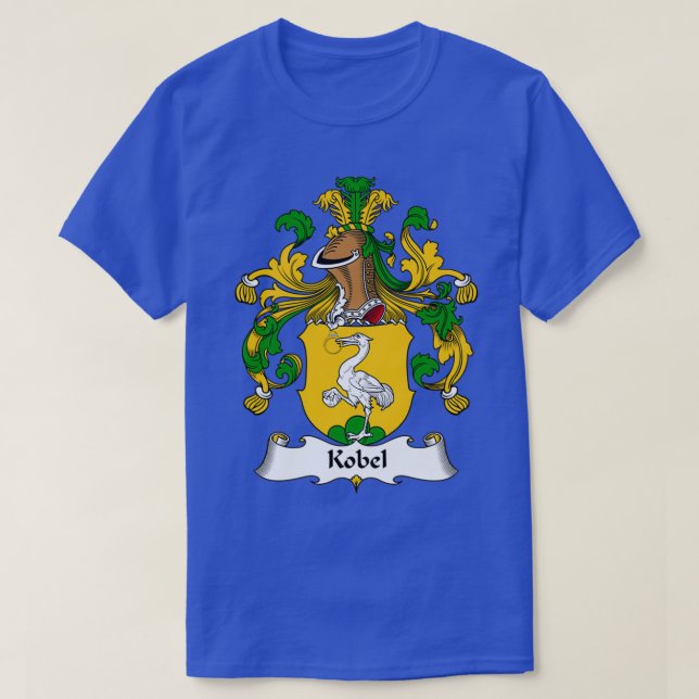 Kobel Coat of Arms Family Crest  T-Shirt (Design Front)