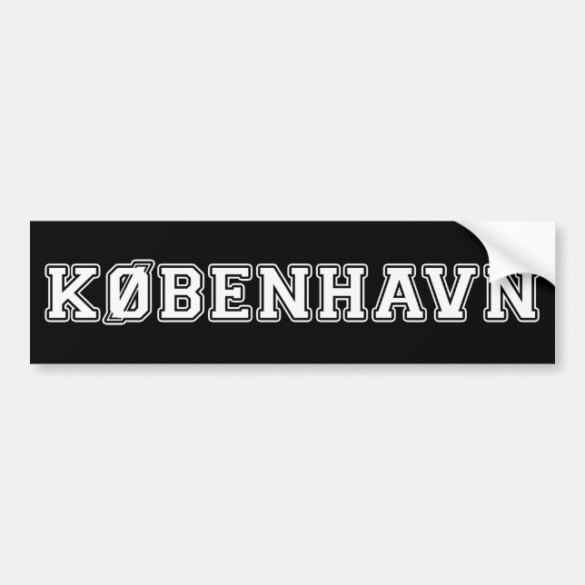 Kobenhavn Danmark Bumper Sticker (Front)