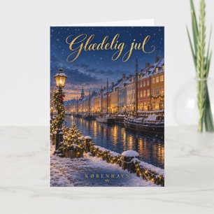 København Nyhavn Glædelig jul Holiday Card